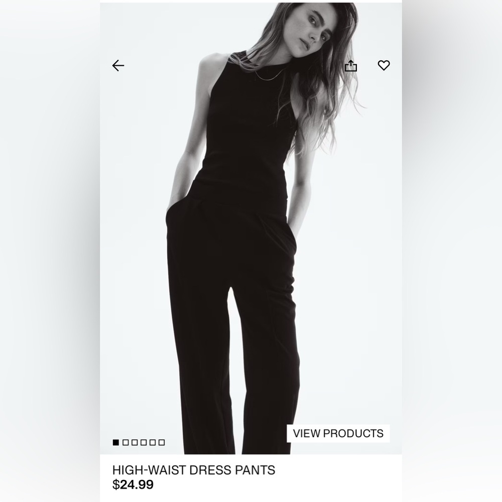 BNWT “2 for 1” H&M Black High-Waist Trousers